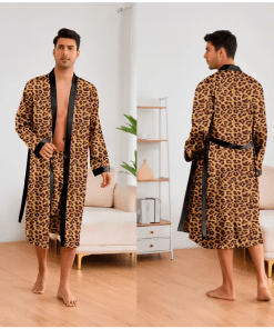 Peignoir Homme Long Mens Sexy Sleepwear Loungewear